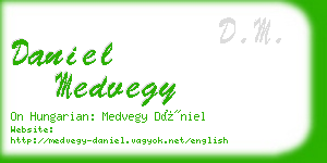 daniel medvegy business card